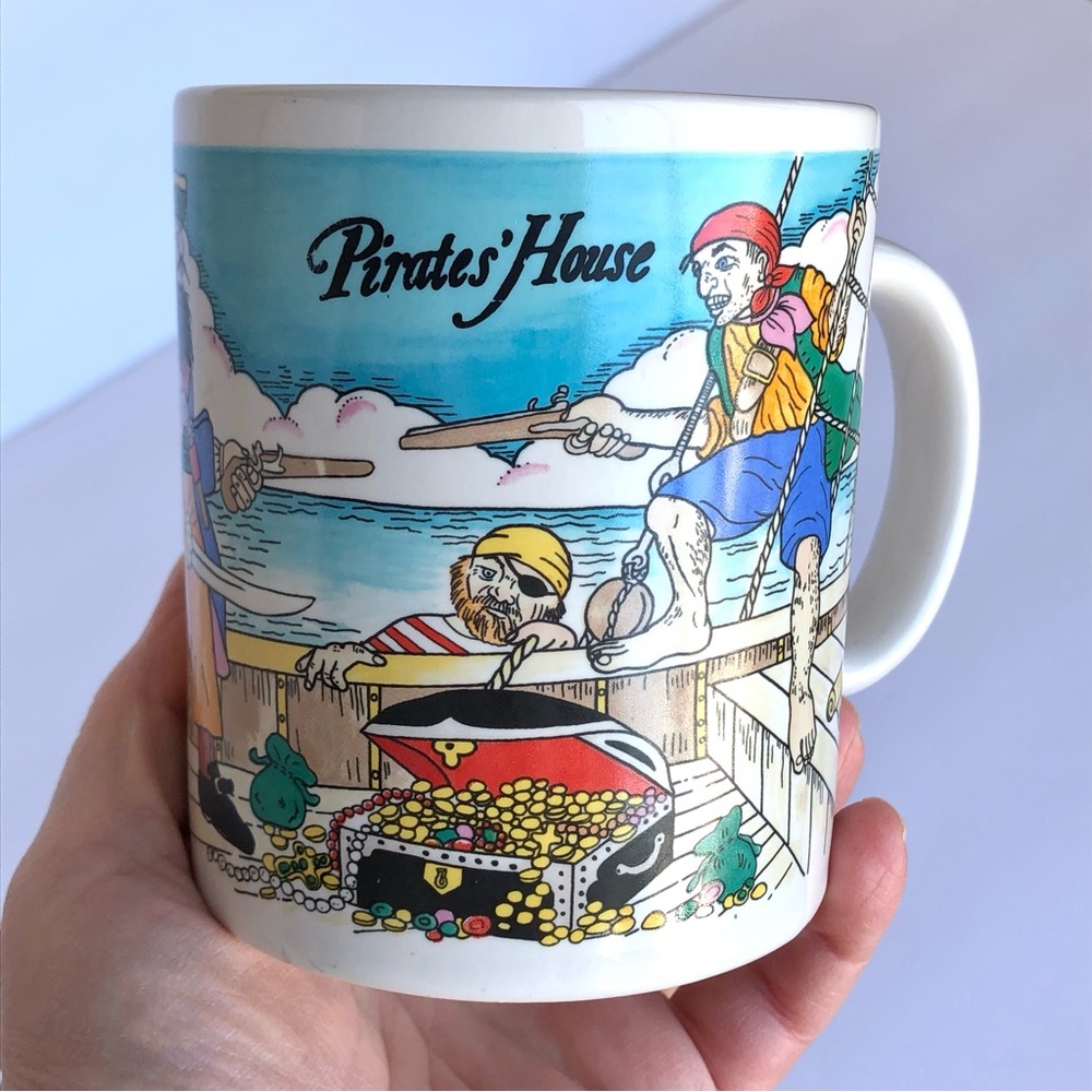 The Pirate's House Pirate Mug Cup Vintage American Gift Pirates Coffee Mug 15 oz
